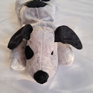 NWT Russ Wishling Rare Vintagw Gray and Black Plush Dog Toy